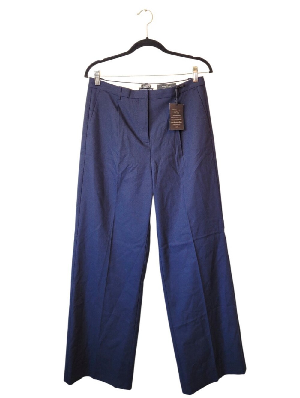 J. Crew Essential Wide Leg Pant In Italian Studio Wool Blend Size 6 NWT